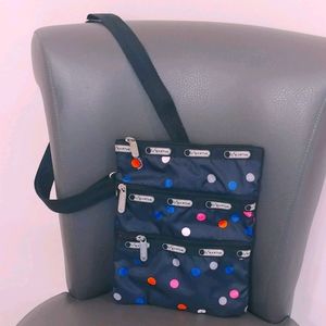 LeSportSac Nylon Polka Dot Crossbody Like New